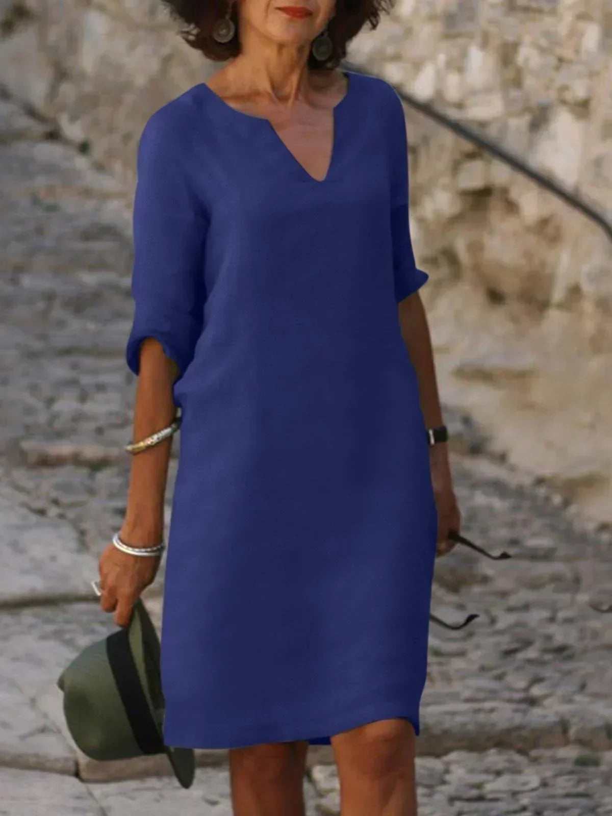 Josette™ | Elegant kjole med V-hals ✨👗