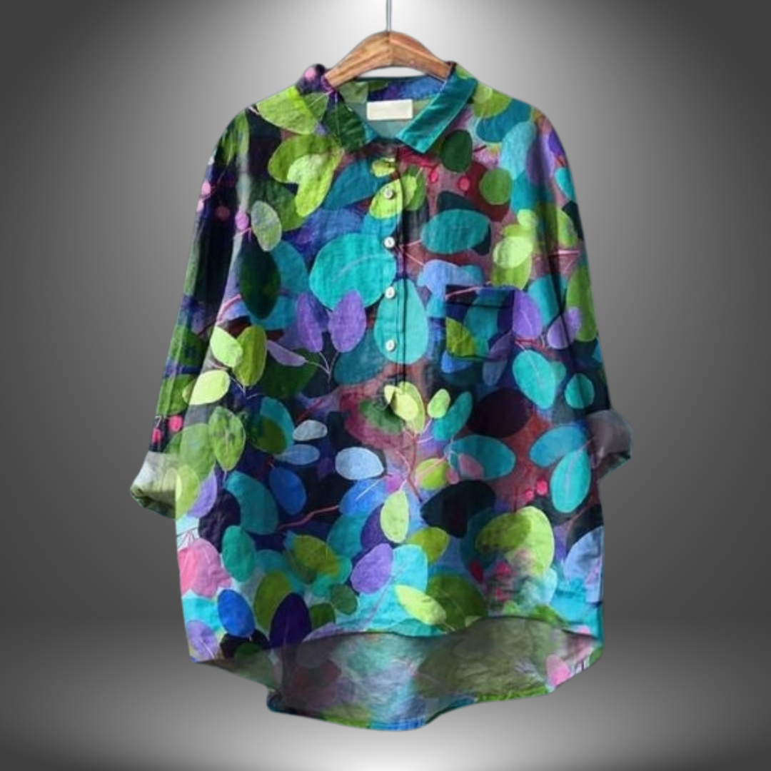 Aleidis™ -  Artigianale-bluse med blomstermønster