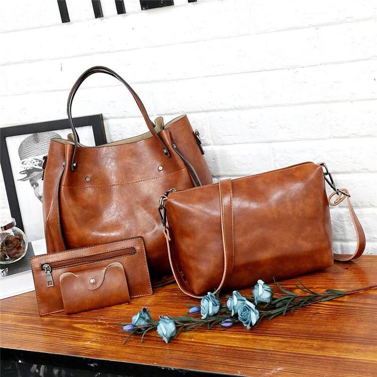 GRETA™ | SETT MED 4 VINTAGE HÅNDVESKER FOR DAMER