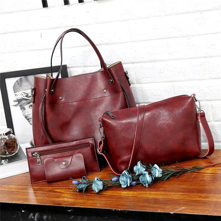 GRETA™ | SETT MED 4 VINTAGE HÅNDVESKER FOR DAMER