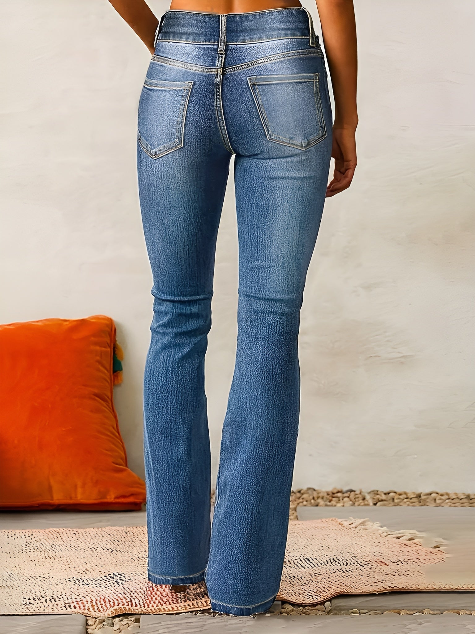 Freja | High Waist Flared Jeans med Høy Midje