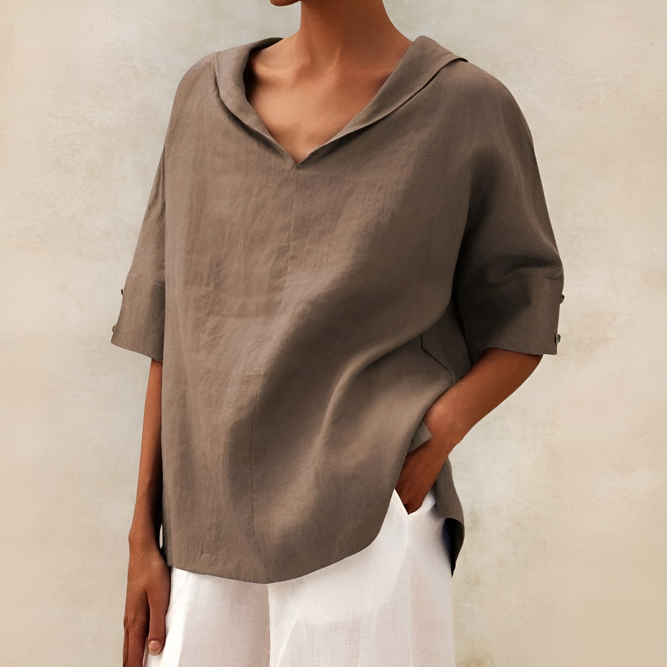 Runi™ | Bluse i Lin