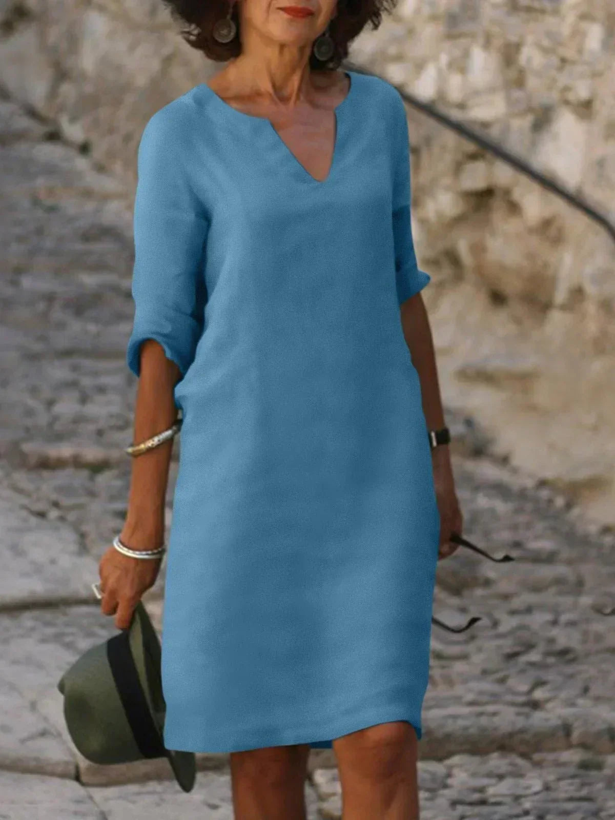 Josette™ | Elegant kjole med V-hals ✨👗