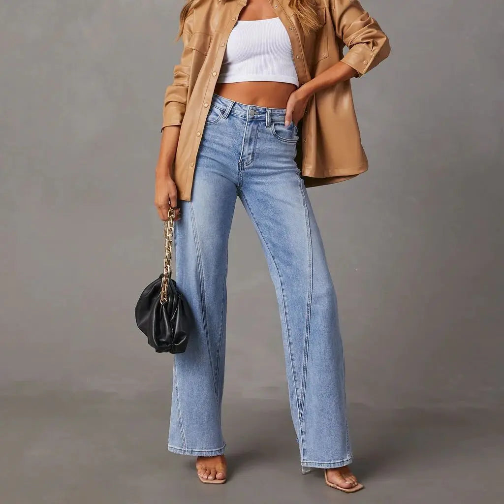 Birgit™ | Vide DenimBukser for Damer