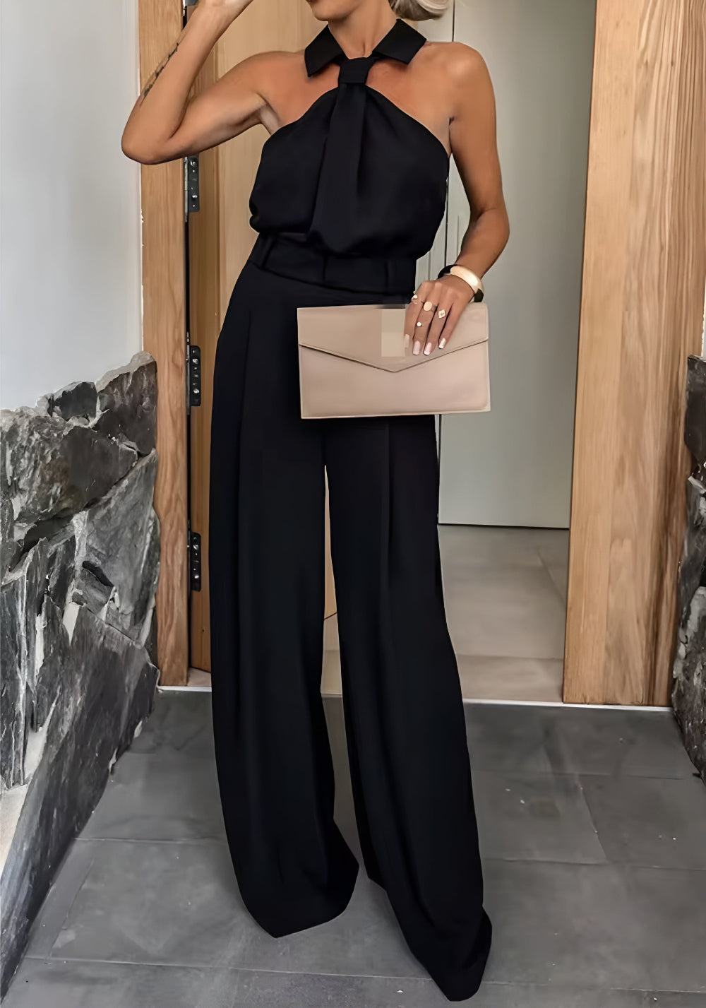 Marit™ | Stilig Jumpsuit med Vide Ben