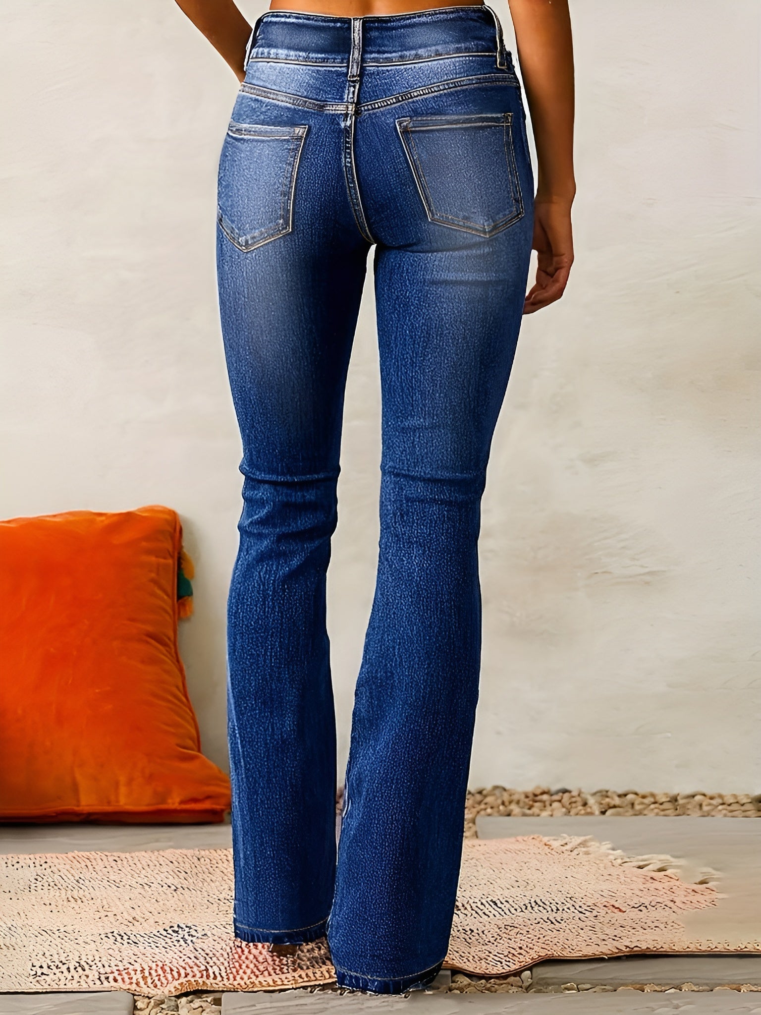 Freja | High Waist Flared Jeans med Høy Midje