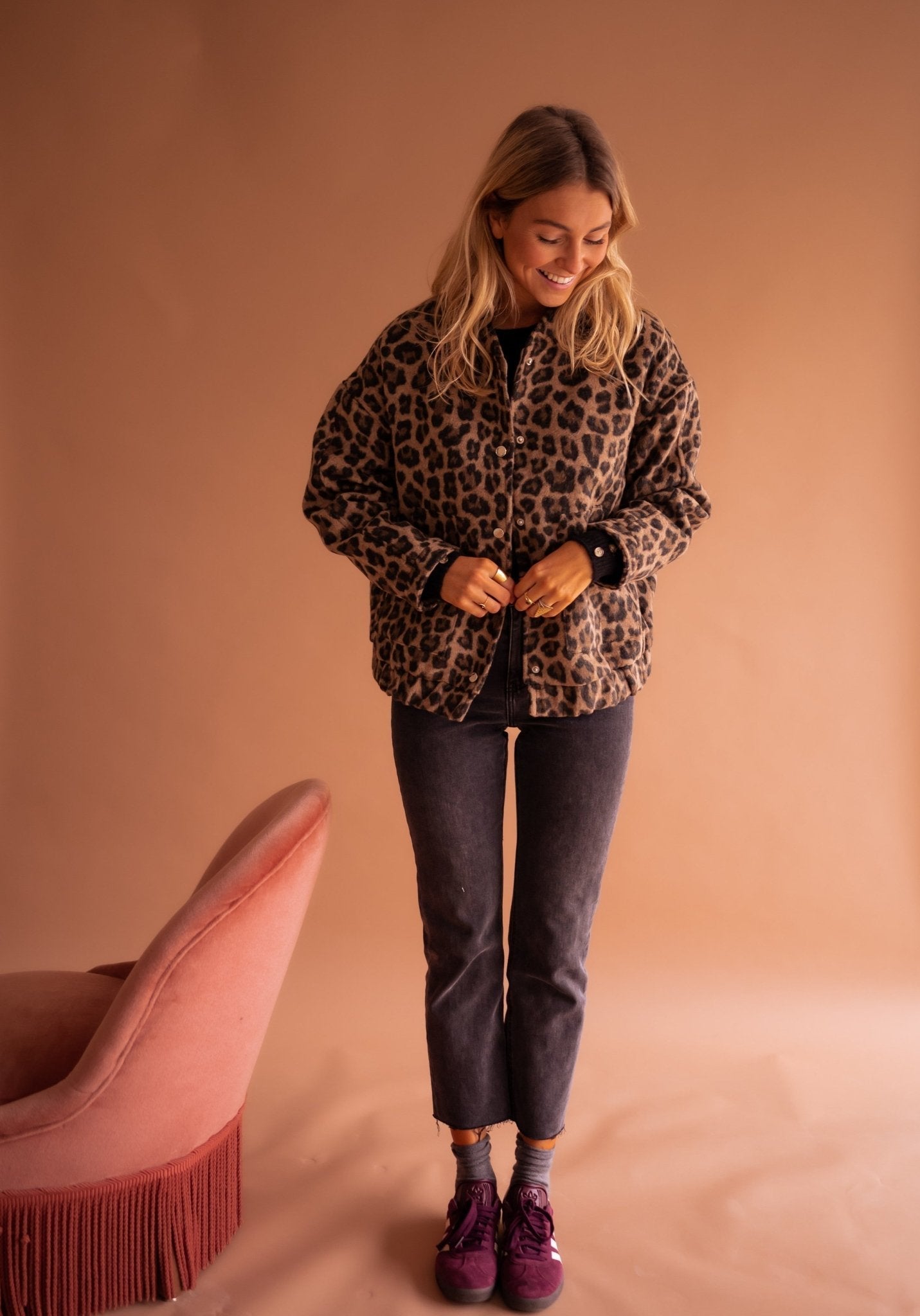 Rita™ | Trendy Jakke med Leopardprint