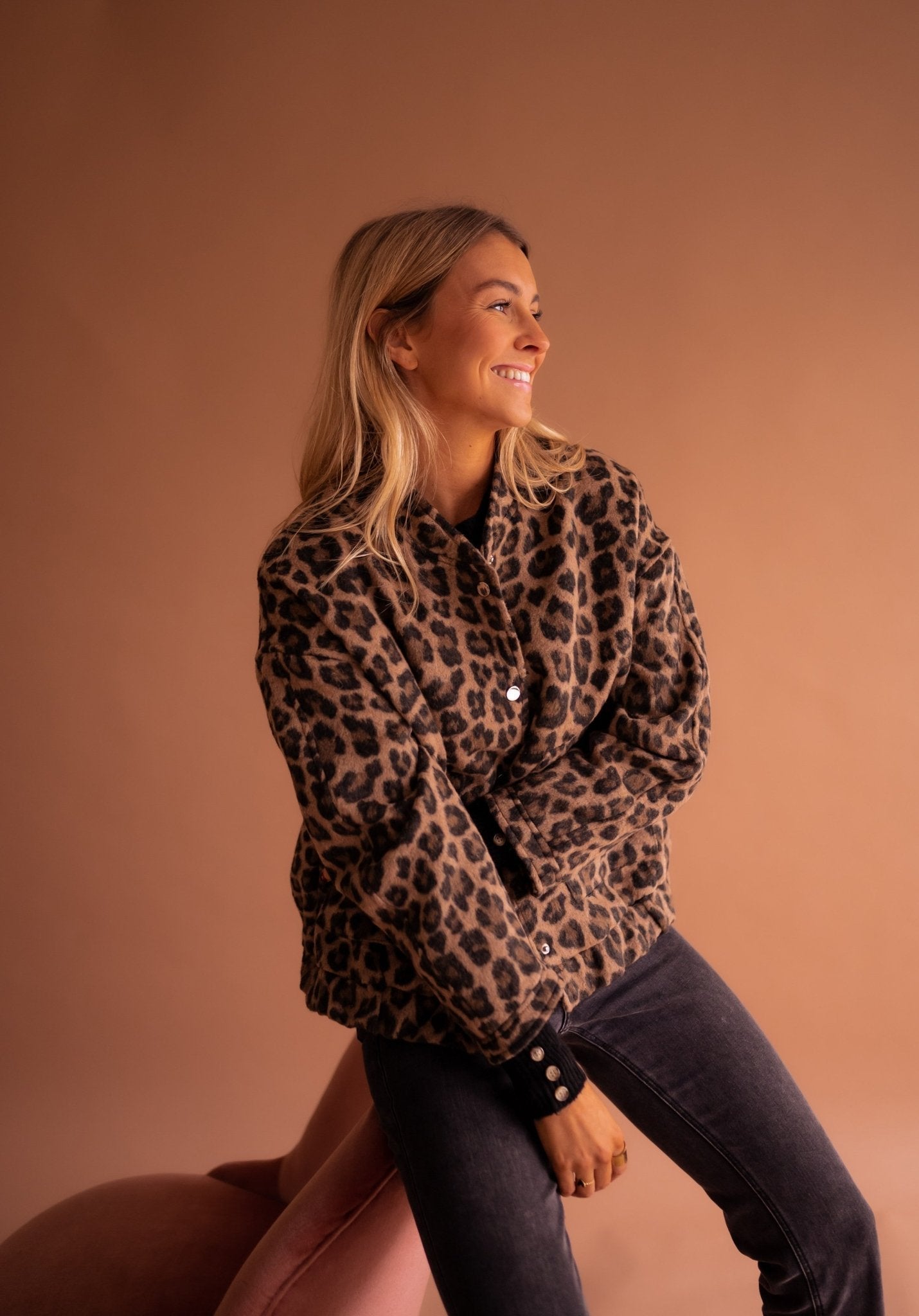 Rita™ | Trendy Jakke med Leopardprint