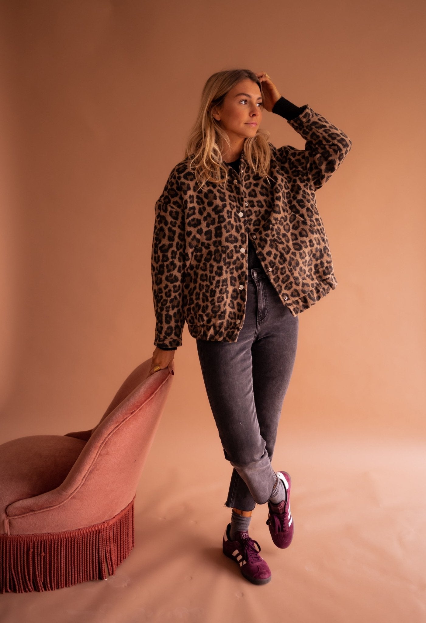 Rita™ | Trendy Jakke med Leopardprint