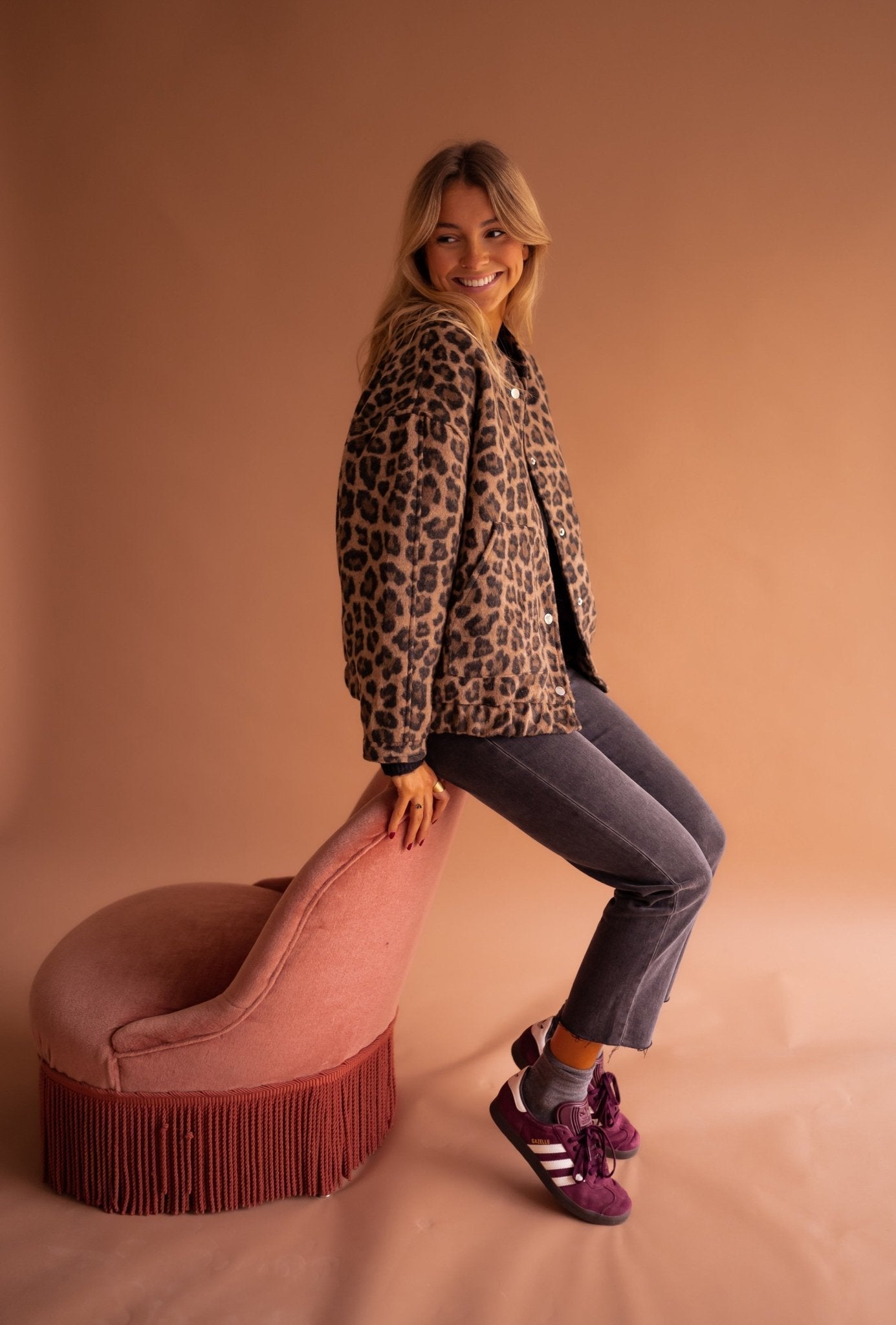 Rita™ | Trendy Jakke med Leopardprint
