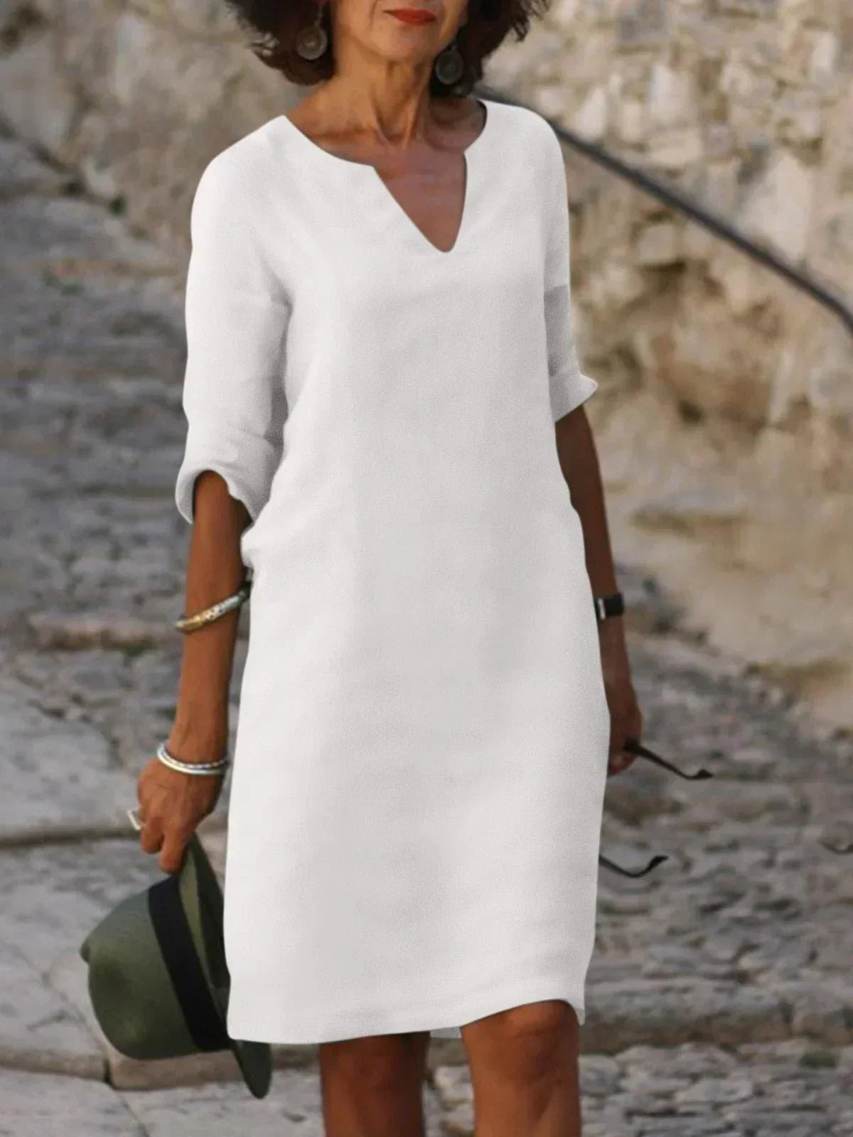 Josette™ | Elegant kjole med V-hals ✨👗